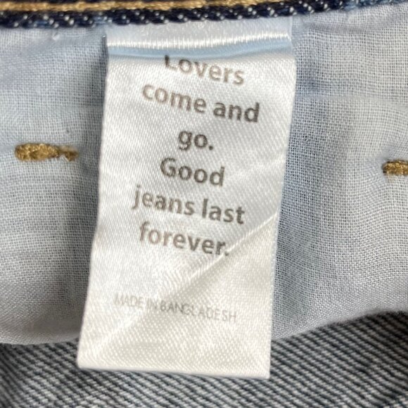 PacSun Button Fly Jeans Womens Size 24 Waist Ultra High Rise Slim Distressed - Picture 10 of 13